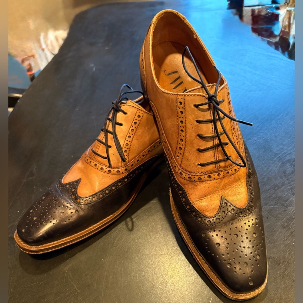 Nordstrom JWN Classic Two-Tone Leather Brogues